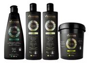 Kit Arvensis Crespos Cond. + 2 Ativador 500Ml + Másc. 450G