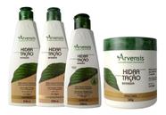 Kit Arvensis Hidratação Shampoo Cond. Leave-In Mascara 500G