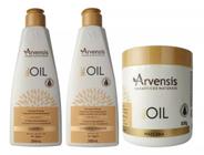 Kit Arvensis Tec Oil Shampoo + Condicionador + Máscara 500G