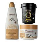 Kit Arvensis Tec Oil Shampoo e Máscara + Máscara 2x1 Cachos