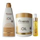 Kit Arvensis Tec Oil Shampoo Máscara 500g Finalizador