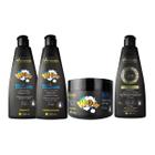 Kit Arvensis Wow Shampoo Cond Máscara + Ativador Crespos