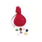 Kit As 7 Pedras da Sorte - 1,5cm Naturais Energia Amuleto Fluidos Bons Proteção Prosperidade Saúde