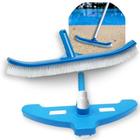 Kit Aspirador Asa Delta com 3 Rodas Sem Cabo + Escova Curva 45,7 Cm para Piscina Fibra/ Alvenaria