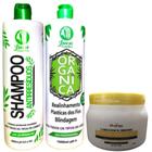 Kit Ativo Progressiva Organica Juca 2x1l + Condicionador Hidratante Aminoacidos 500g Mairibel