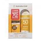Kit Australian Gold Protetor Solar Corporal FPS 50 200g + Protetor Solar Facial FPS 50 Antipoluição 50g Aistralian Gold