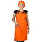 Kit Avental Oxford + Touca Gorro Cozinheira Padaria Cozinha - NFA