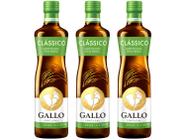 Kit Azeite de Oliva Gallo Clássico Extravirgem - 3 Unidades de 500ml Cada