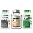 Kit B12 Metilcobalamina + Magnésio Treonato + Coenzima Q10 180Cáp Ecomev