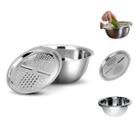 Kit Bacia Bowl Inox C/ Tampa Fatiador Ralador Inoxidavel - RT