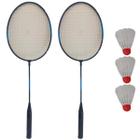 Kit Badminton 2 Raquetes + 3 Petecas + Bolsa Completo ul - Jt Distribuidora