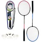 Kit Badminton Com 2 Raquetes + 3 Petecas + Bolsa 2024