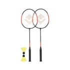 Kit Badminton Vollo 2 Raquetes + 2 Petecas