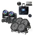 Kit Bag P/ Canhão + Moving Fita Led 60w + Canhão 36 Led Rgbw - SHOWTECH