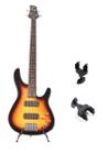 Kit baixo land elétrico 3 tone sunburst l-b3-4 3ts+acessório