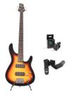 Kit Baixo Land Elétrico 3 Tone Sunburst Lb3-4 3Ts+Acessórios