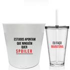 Kit Balde De Pipoca E Copo Personalizados - Spoilers - Krystalon