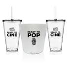 Kit Balde Pipoca Copos Cinema Filme Personalizado - Krystalon