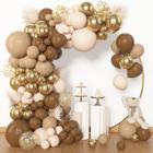 Kit Balloon Garland Arch Amandir Brown 153 unidades com 18 12 10 5 polegadas