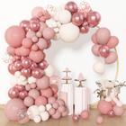 Kit Balloon Garland Arch Amandir Dusty Pink 153 unidades com ferramentas