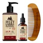 Kit Balm Óleo Pente Curvo Barba Peaky Blinders Don Alcides