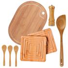 Kit Bamboo 8 Utensílios de Cozinha em Bambu - Mor Fratelli