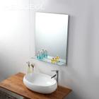 Kit Banheiro Espelho 30cm x 40cm + Prateleira e KIt Instalação