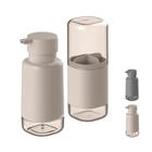 Kit Banheiro Lavabo Acessórios Conjunto Organização 2 Peças Porta Escova e Sabonete Dual Ou