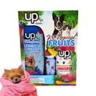 Kit Banho Completo Para Gatos e Cachorros Shampoo Fragrância De Framboesa Up Clean Tropical