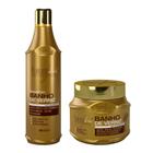 Kit Banho de Verniz Forever Liss Shampoo 500ml + Máscara 250g
