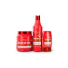 Kit Banho de Verniz Morango Prof Brilho Extremo Forever Liss