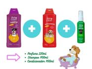 Kit Banho PetClean Shampoo 5x1 + Condicionador + Perfume Pet