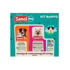 Kit Banho Sanol Dog Shampoo Neutro 500ml + Colônia Filhote 120ml Grátis Condicionador 500ml