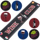 Kit Bar Mat Clube Do Vinho + 6 Cup Mats Presente Adega - Dr. Mat