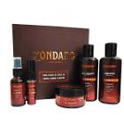 Kit Barba Cabelo Bigode Floresta Condado Amadeirado 5 itens Shampoo Balm Hidratante Óleo Modelador Colônia Presente