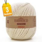 Kit Barbante Barroco Natural 4/10 10 Fios 700g - 3 unidades