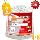 Kit Barbante São João Rubi 4/8 Fios 2,0Kg - 2 unidades