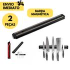 Kit Barra Magnética para Parede Suporte para Facas e Ferramentas Imã Faqueiro Para Utensílio para Co