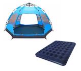 Kit barraca camping 5-8 pessoas + colchão casal inflável