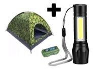 Kit Barraca Camping Camuflada Militar 3 + Mini Lanterna Top!