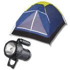 Kit Barraca Camping Iglu 4 Pessoas + Lanterna Tocha Jasper Recarregavel