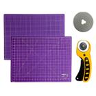 Kit Base de Corte Placa Apoio Para Mesa A2 60x45cm Cortador de Tecido 45mm + 1 lamina de Reposição - Não informado