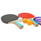 Kit Básico De Tênis De Mesa Leader Esporte Com 2 Raquetes + 3 Bolas 249