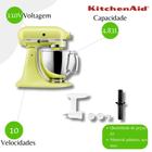 Kit Batedeira KitchenAid KEA33CKANA 110V + Moedor Stand Mixer KIO02DXONA