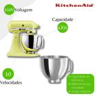 Kit Batedeira KitchenAid KEA33CKANA 110V + Tigela de 4,83 L Inox KIQ01AX