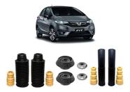 Kit Batente Dianteiro Traseiro Honda Fit 2015 2016 2017 2018 - QualyKits