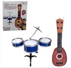 Kit Bateria Musical Infantil Com Violao