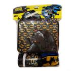 Kit Batman Com 1 Lancheira De Maletinha + 1 Copo + 1 Toalha - Aquilae