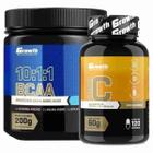 Kit Bcaa em Pó 10:1:1 200g + Vitamina C 120 Caps Growth