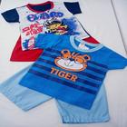 Kit Bebe com duas Camisetas e dois Shorts Masculino Estampado Manga Curta